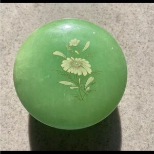 Vintage Genuine Hand Carved Made In Italy  Alabaster Trinket Jewelry Box Hinged